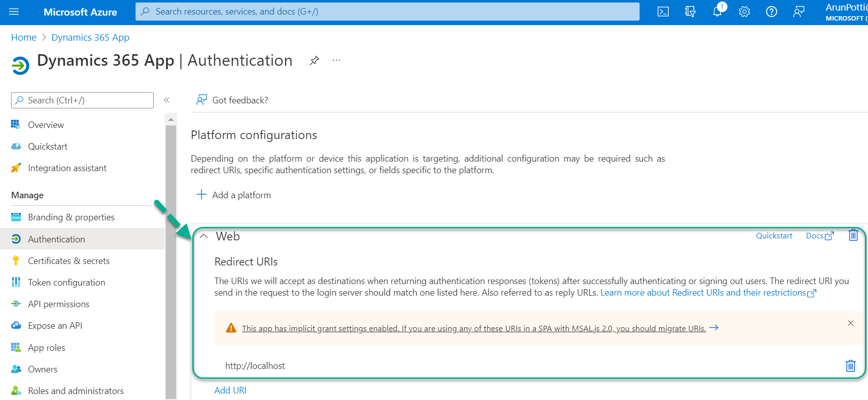 Register an App in Azure Active Directory for Dynamics 365 CE Online